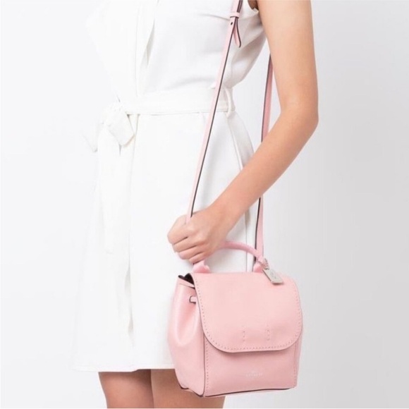 Coach Derby Convertible Backpack Shoulder Bag Blush Pink Leather F59819 Rare EUC - Picture 12 of 12